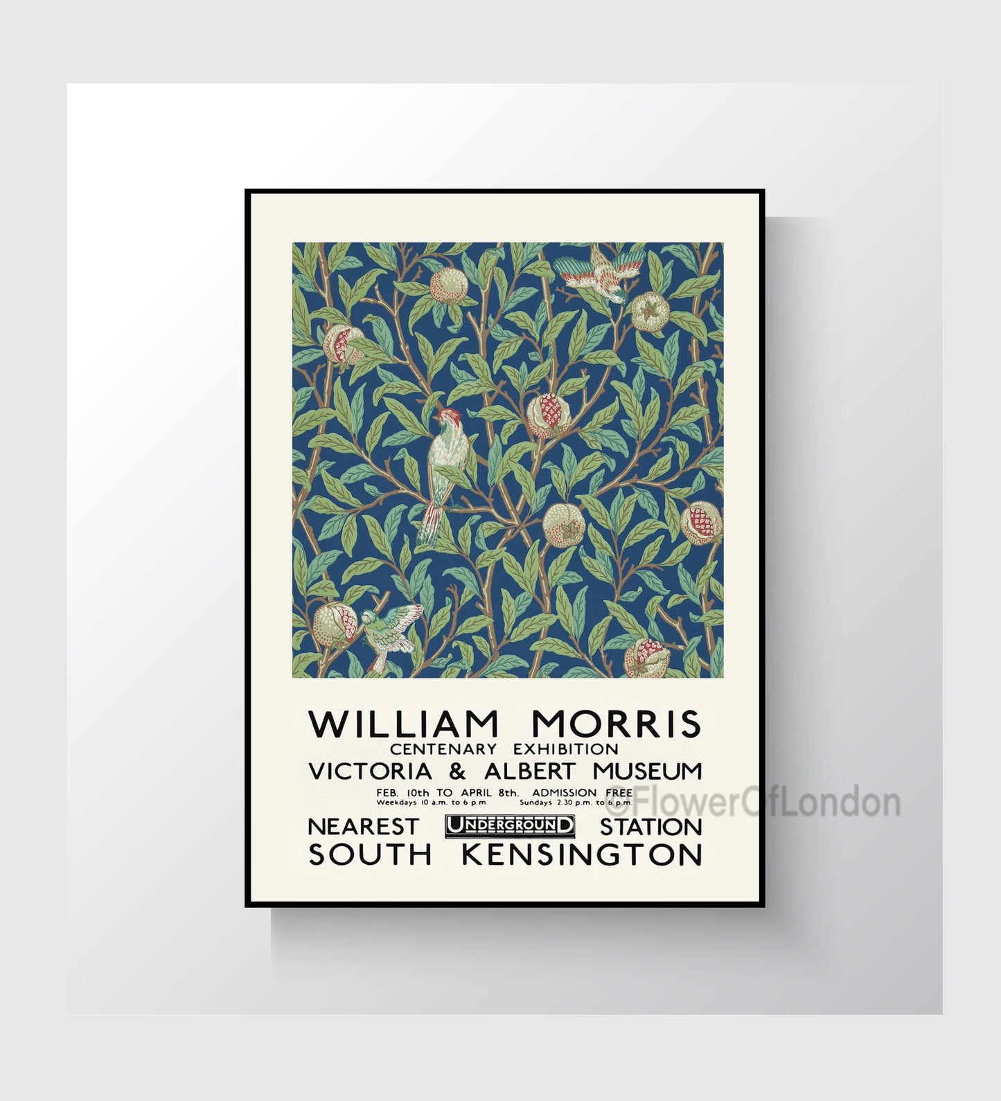 William Morris Print Bird and Pomegranate