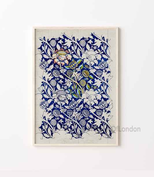 William Morris Wey Fabric Sketch Print