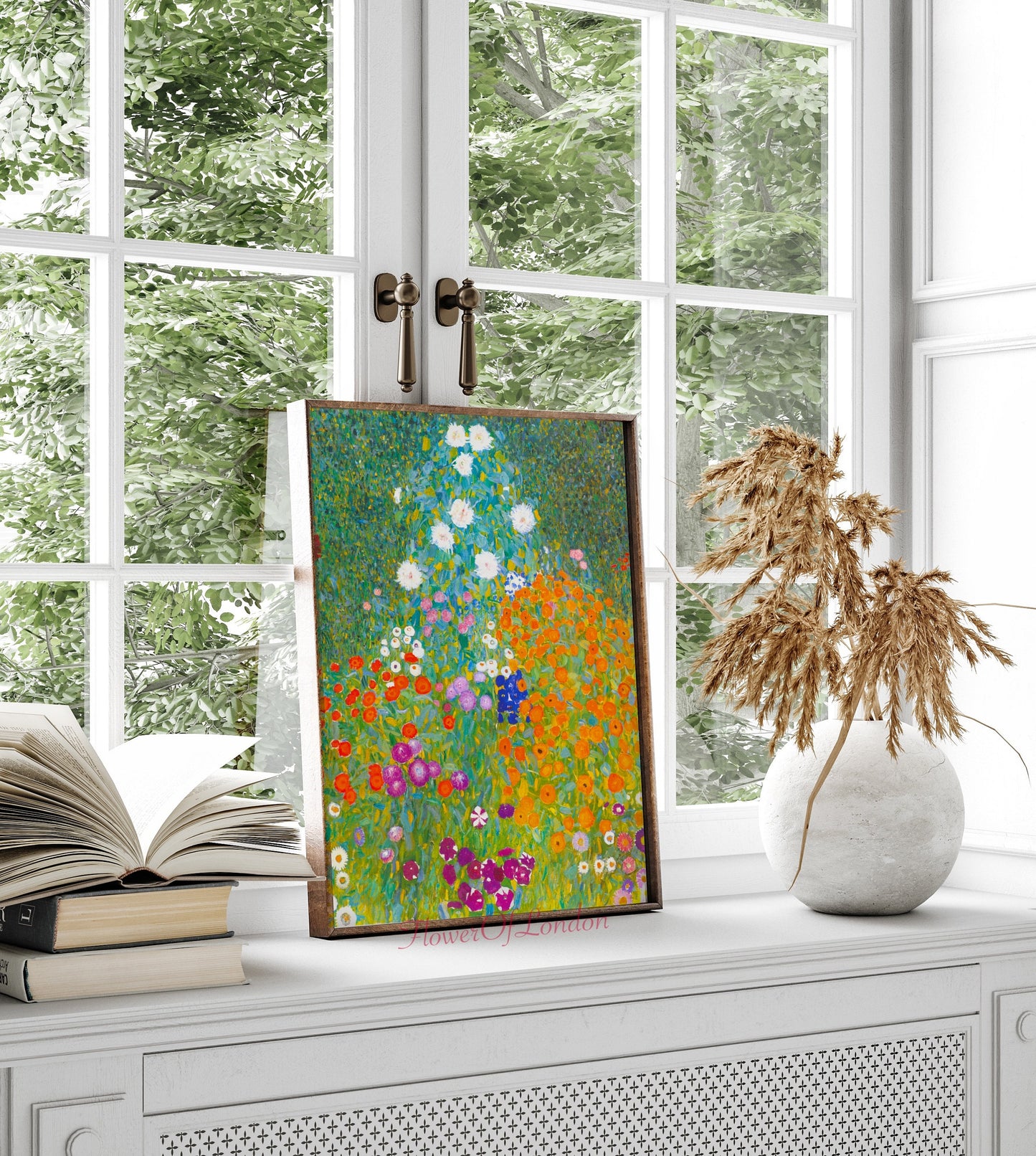 Gustav Klimt Flower Garden Print