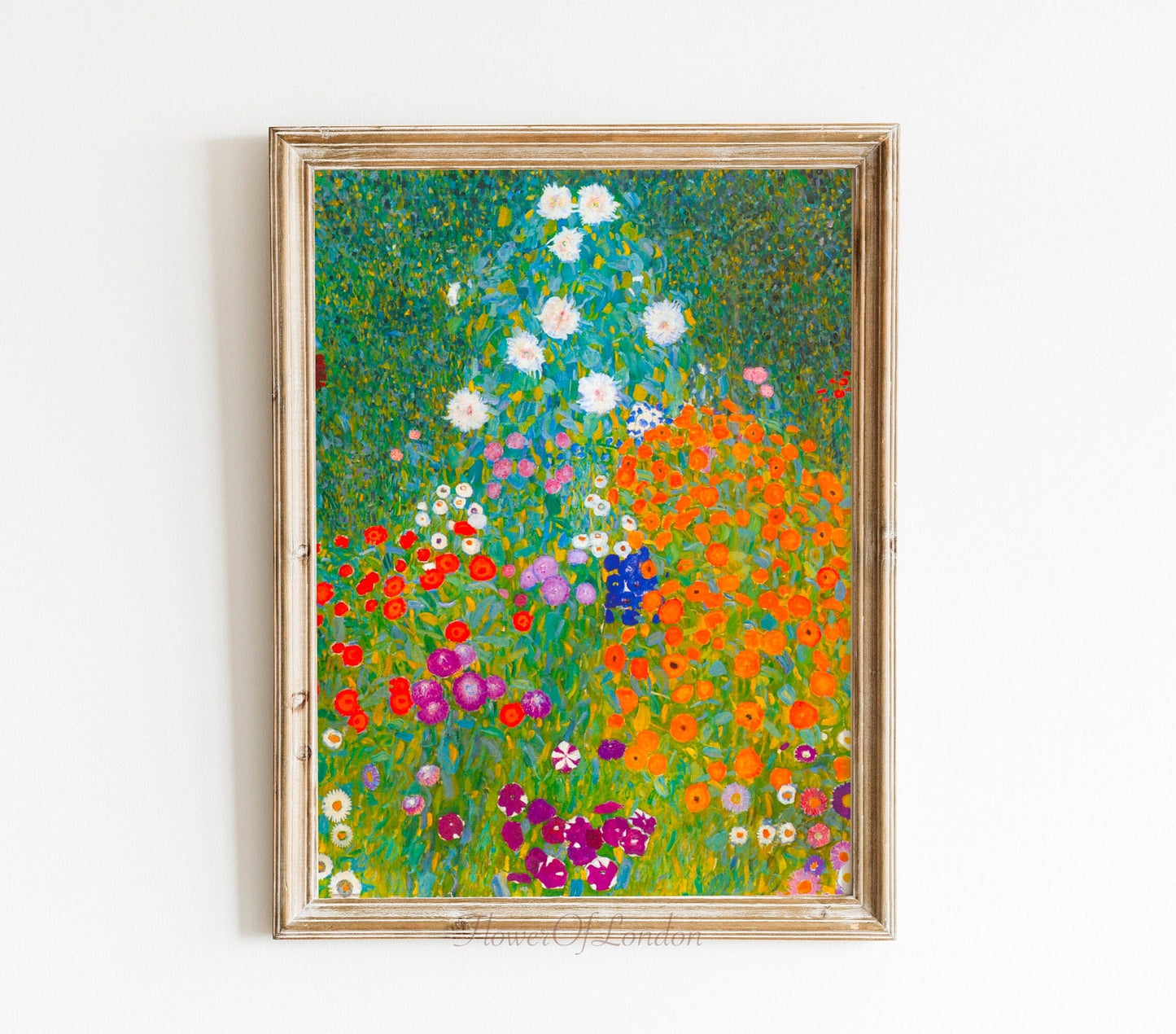 Gustav Klimt Flower Garden Print