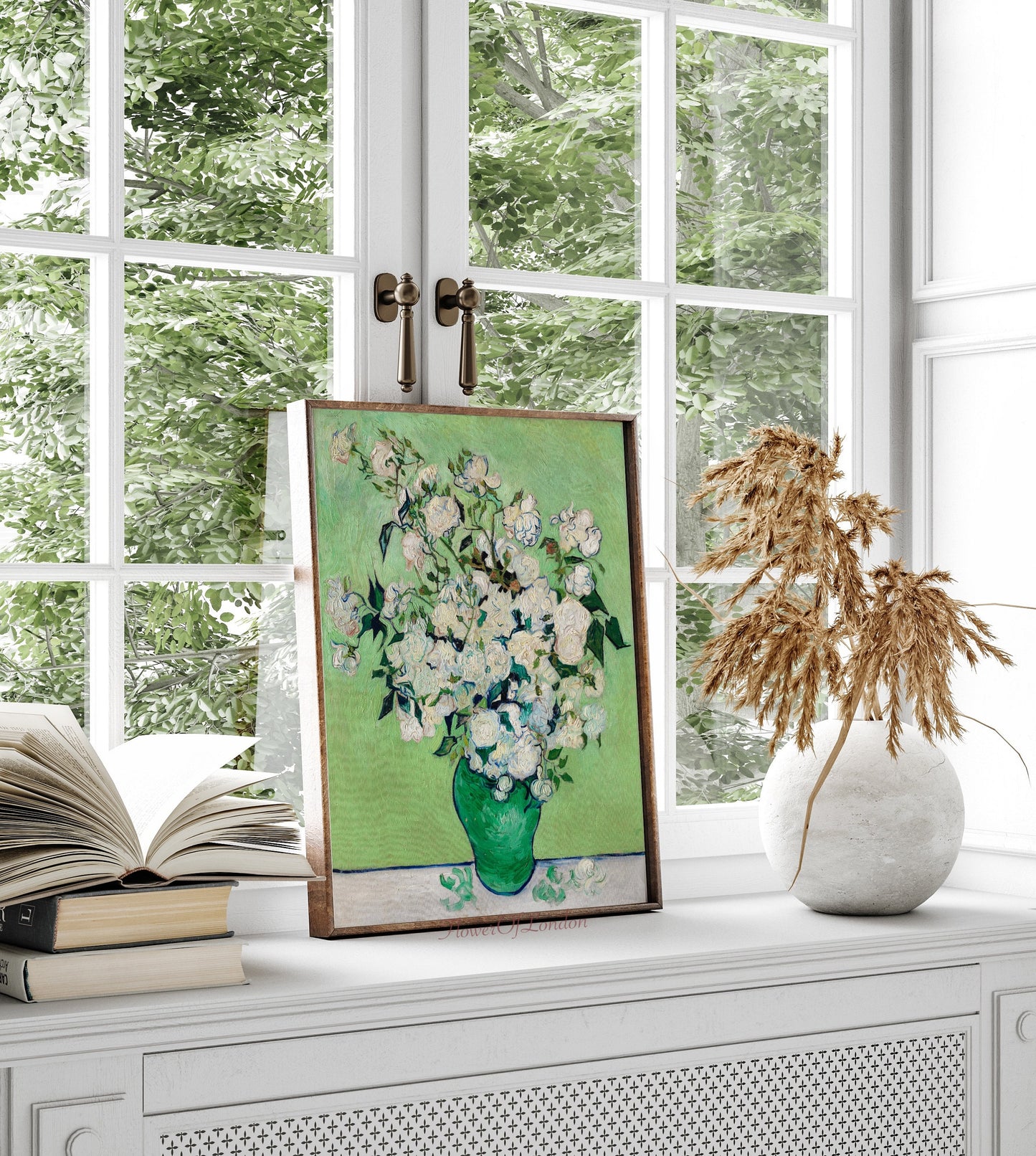 Vincent Van Gogh White Roses Print