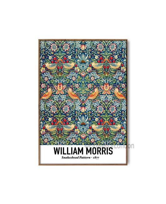 William Morris Strawberry Thief Wallpaper Print