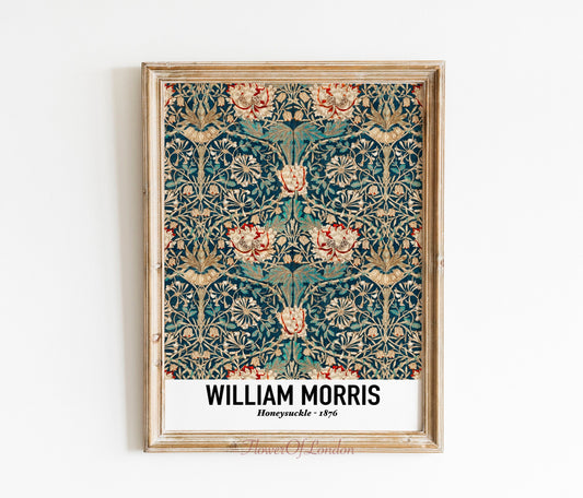 William Morris Honeysuckle Wallpaper Print