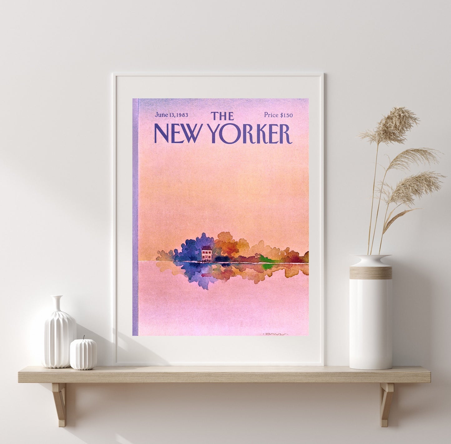 New Yorker Print 13 June 1983, Summer Warm College Dorm Decor