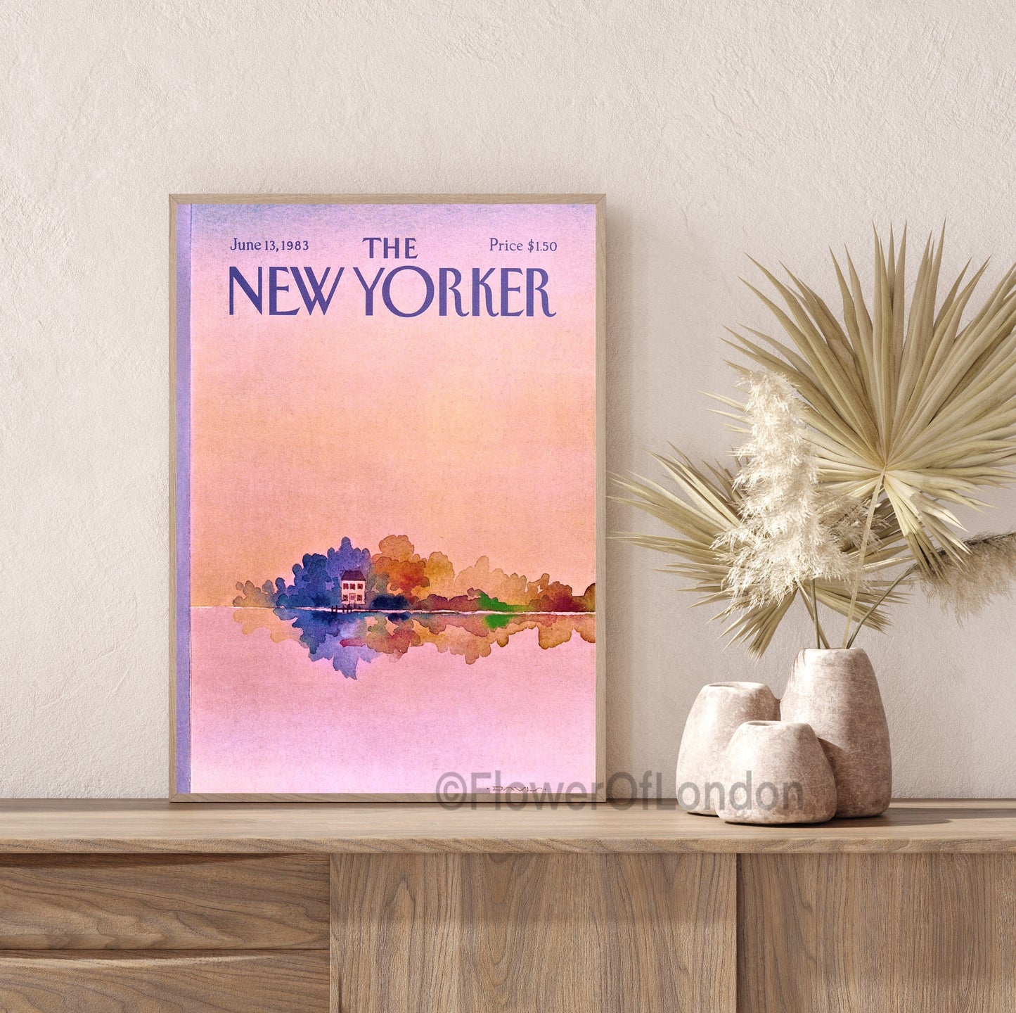 New Yorker Print 13 June 1983, Summer Warm College Dorm Decor