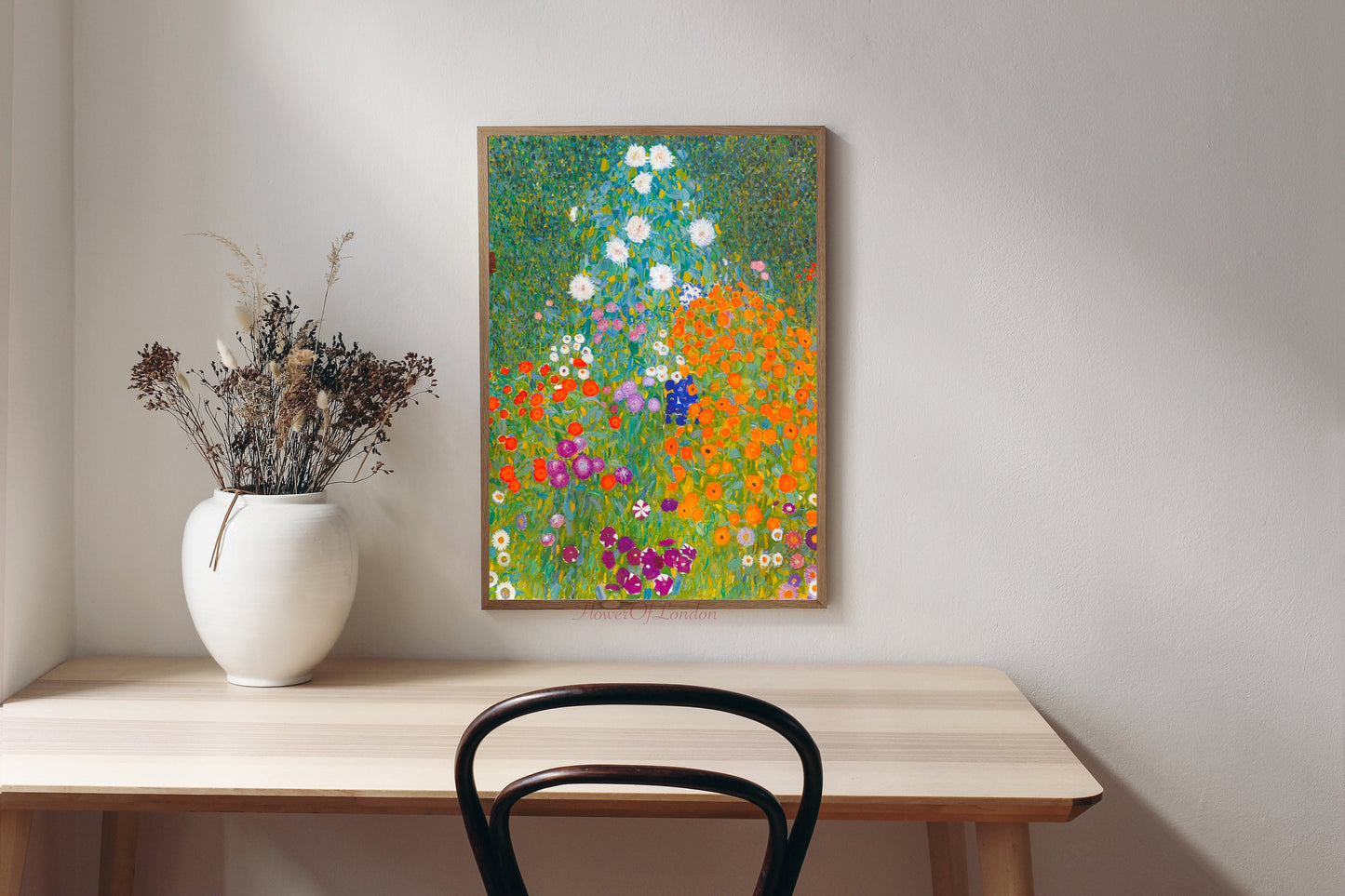 Gustav Klimt Flower Garden Print