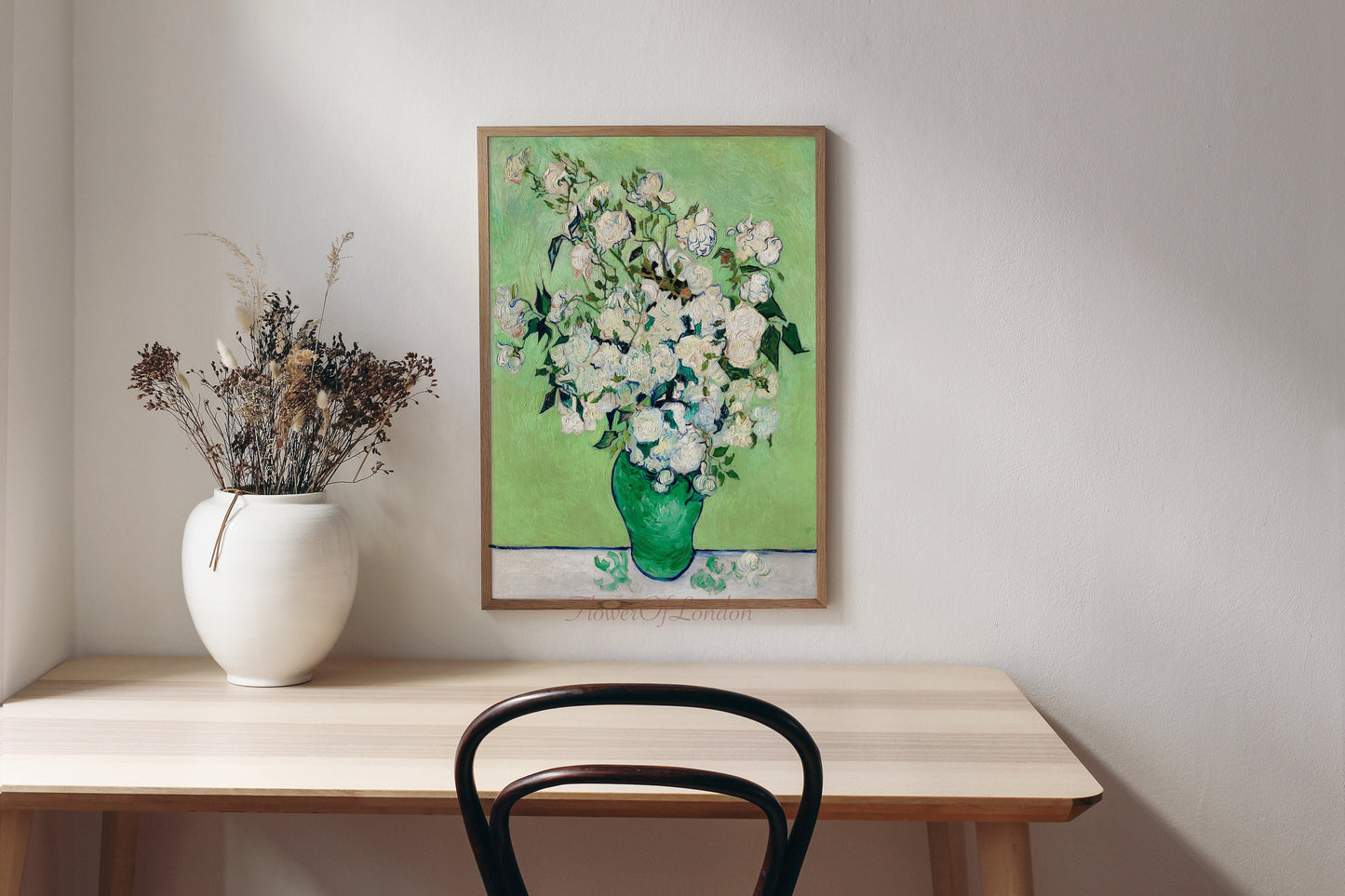 Vincent Van Gogh White Roses Print