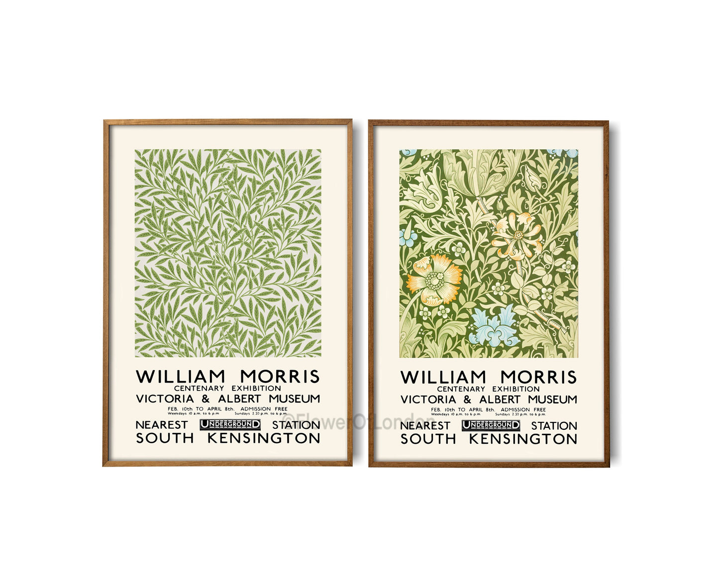 Set of 2 William Morris Prints Compton & Willow