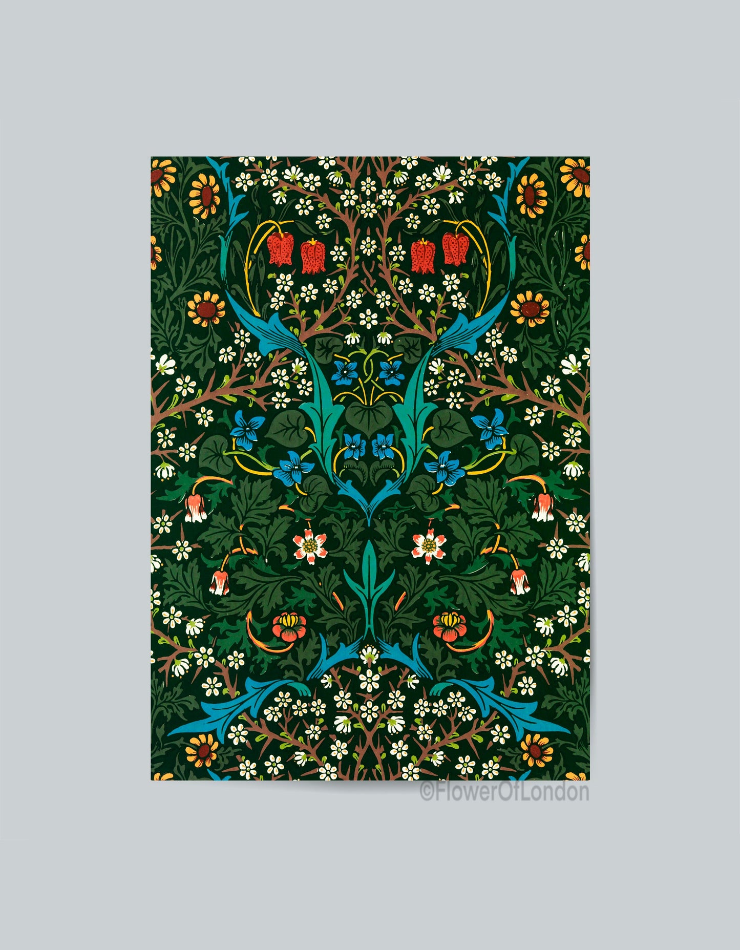 William Morris Print, Vintage Blackthorn Wallpaper