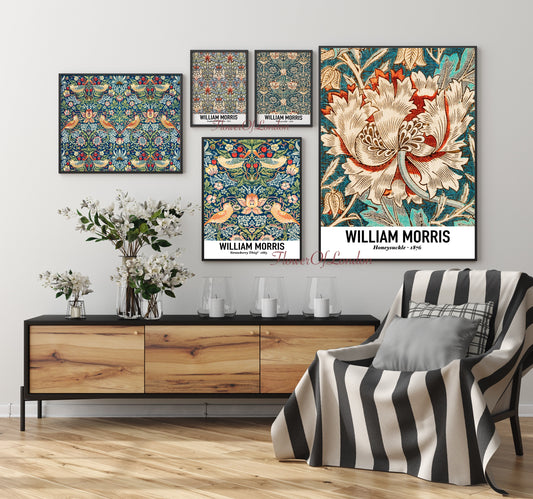 Set of 5 William Morris Prints