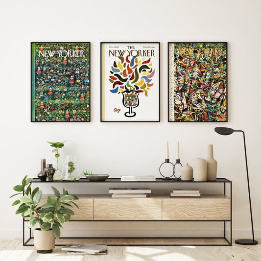 3 New Yorker Christmas Prints #NY-C1