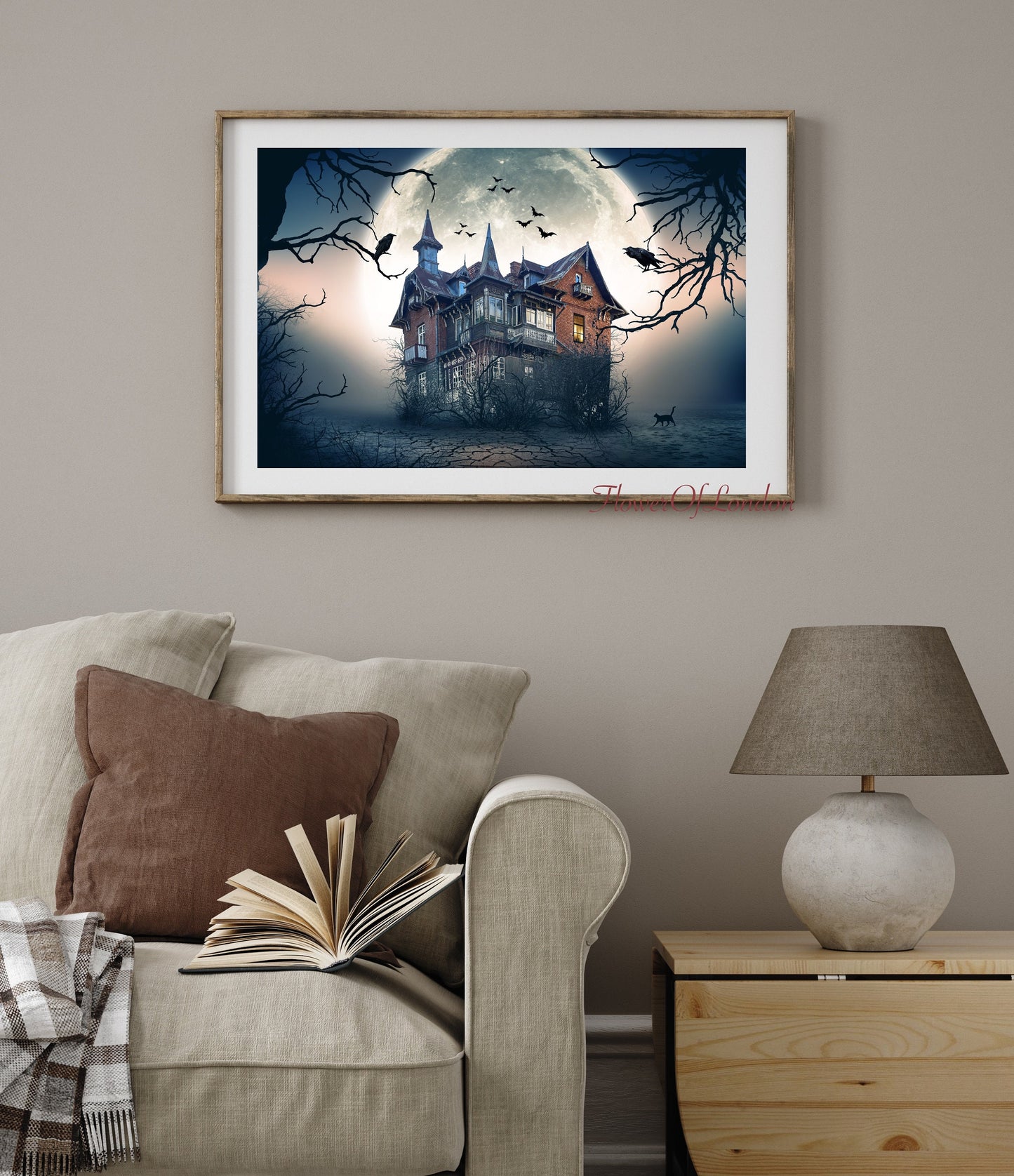 Haunted House Halloween Print #H11