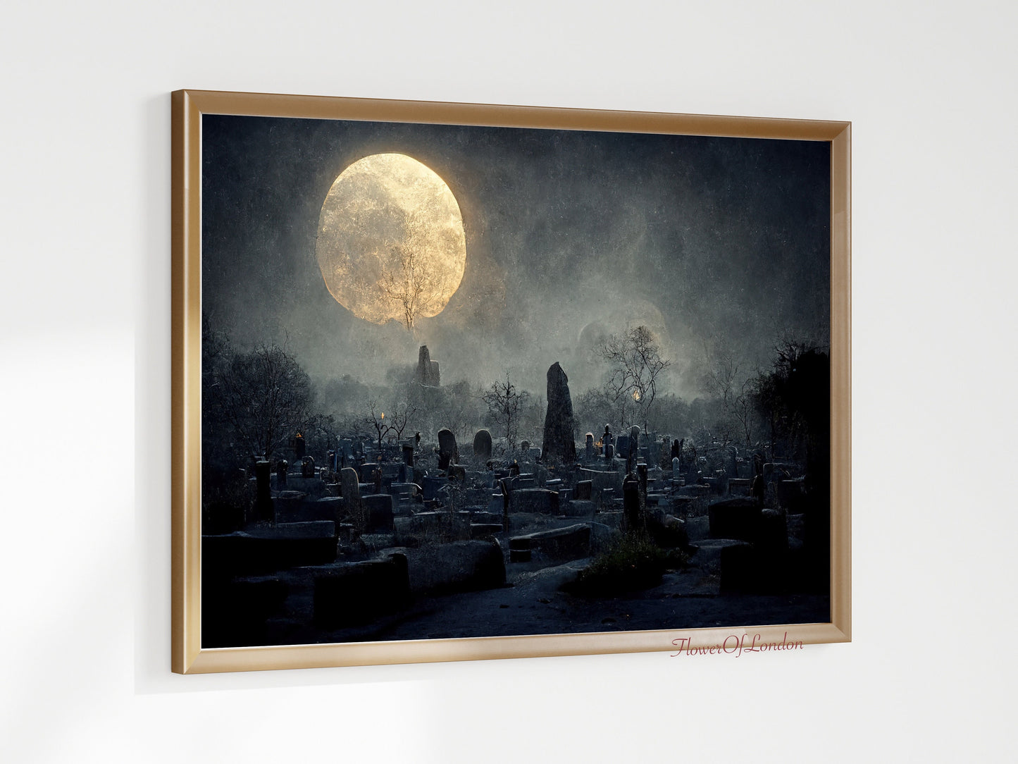 Ghostly Skull Scary Halloween Print #H5