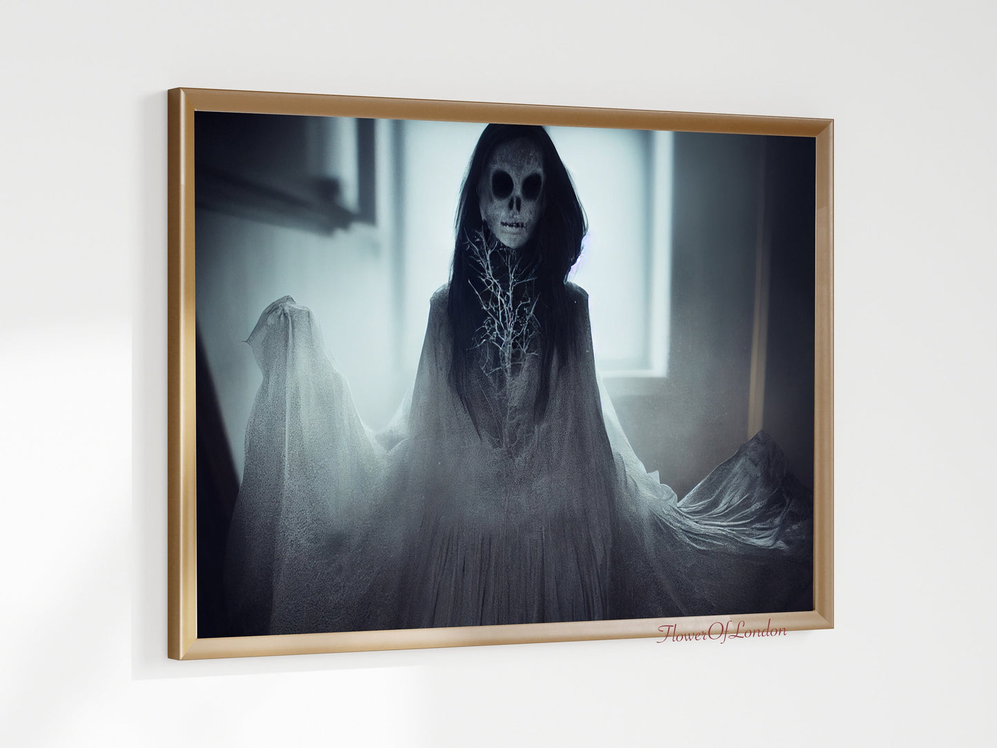 Scary Dark Ghost Halloween Print #H12