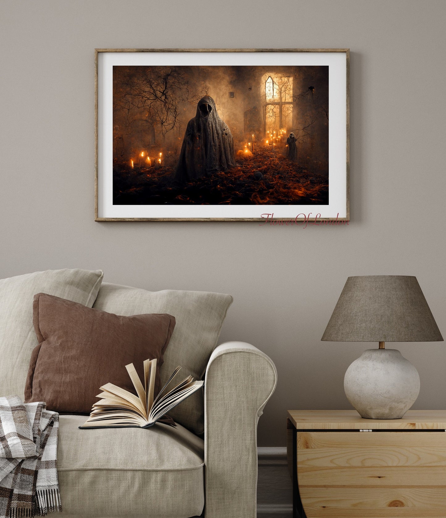 Scary Spooky Ghost Halloween Print #H4