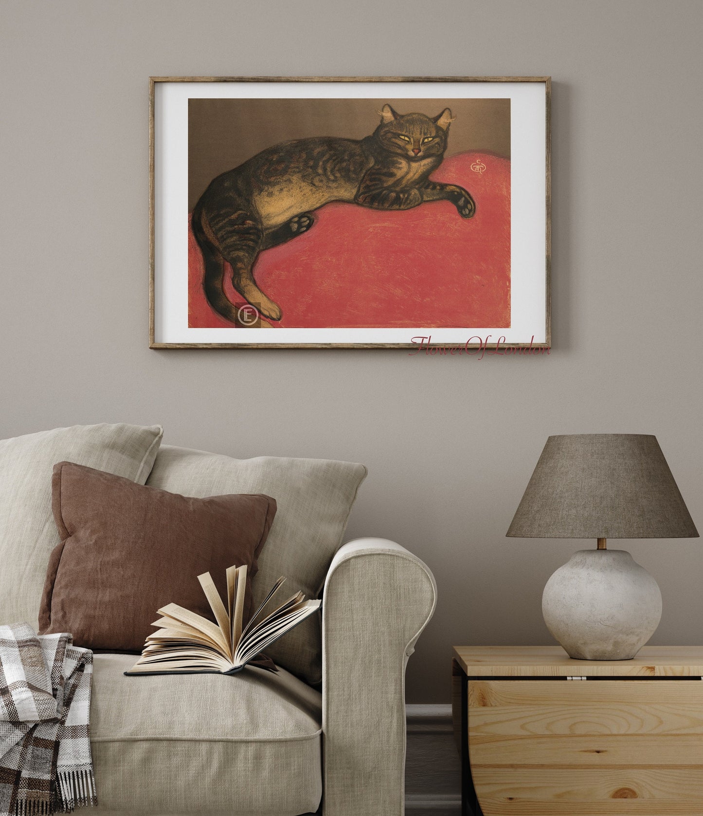 Quirky Vintage Cat Print #8