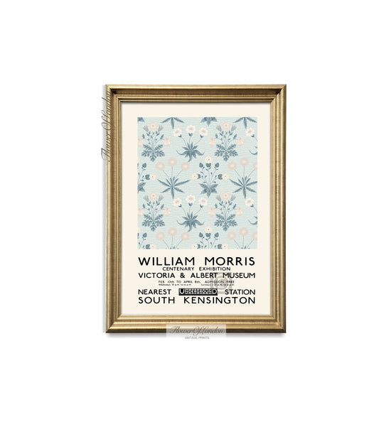 William Morris Daisy Exhibition Poster, Vintage Wallpaper