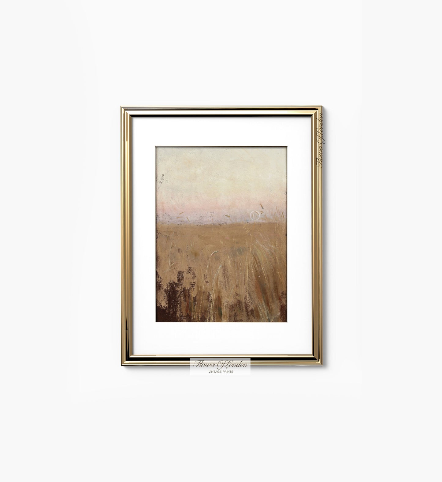 Vintage Autumn Harvest Wheat Field Print #18