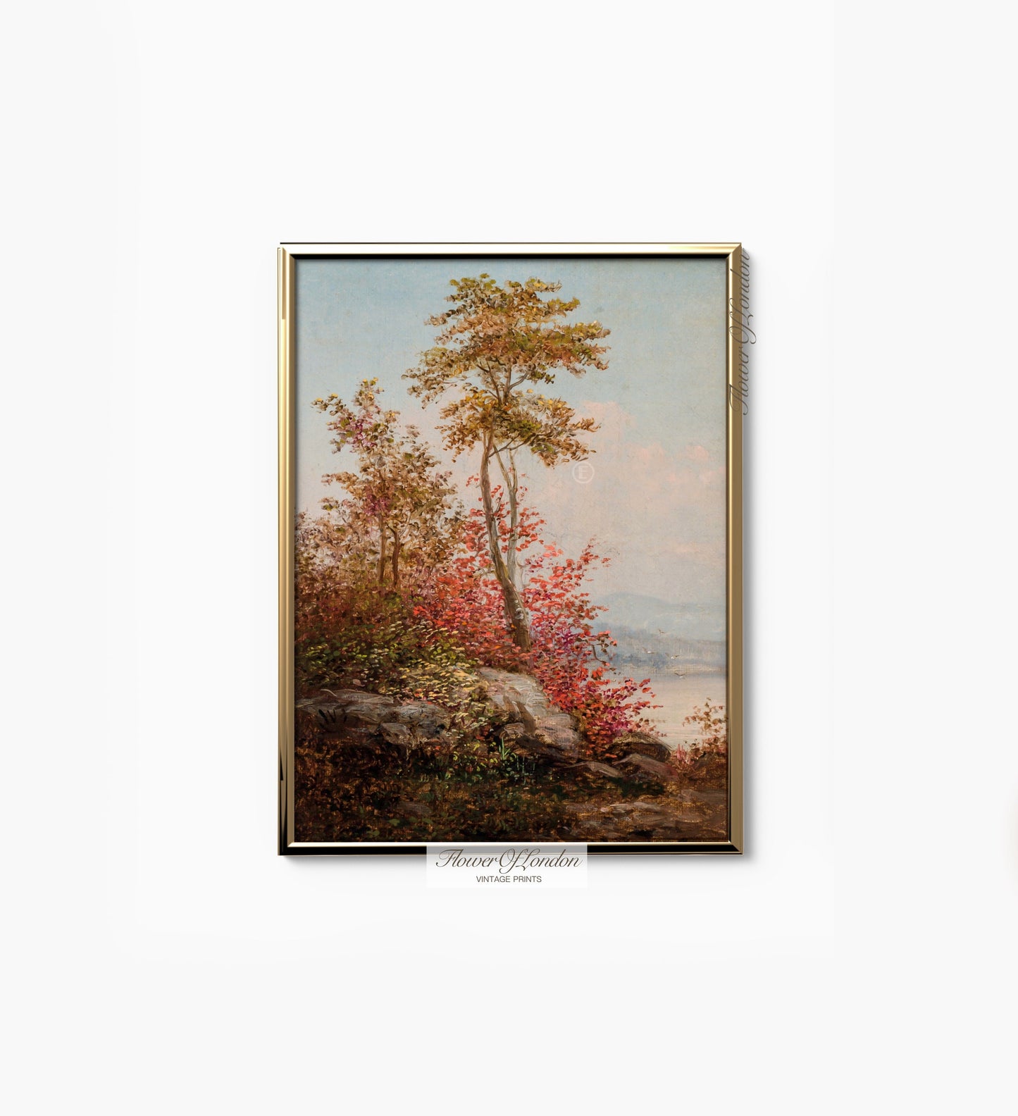 Antique Autumn Landscape Print #17