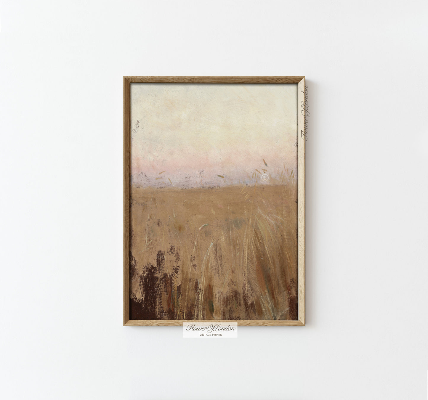 Vintage Autumn Harvest Wheat Field Print #18